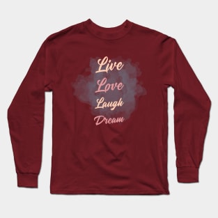 Minimal gradient typography Long Sleeve T-Shirt